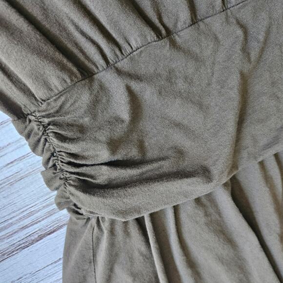 Splendid Jersey Knit Drop Waist Shirt Dress Sz Large - Picture 3 of 4